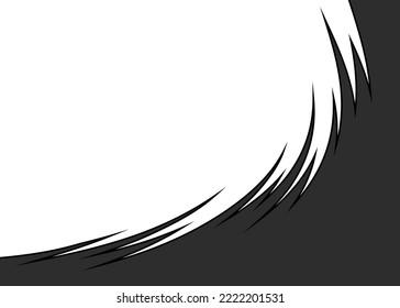 Abstract background with curved spikes pattern and with some copy space area