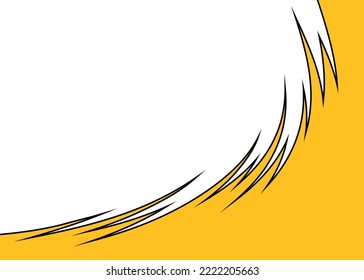 Abstract background with curved spikes pattern and with some copy space area