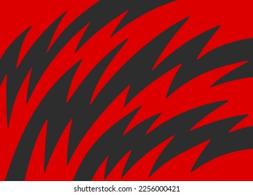 Abstract background with curved spikes pattern