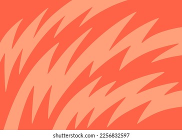 Abstract background with curved spikes pattern