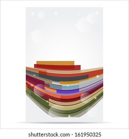 Abstract background with curved stripes
