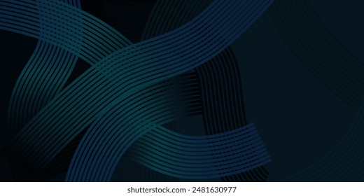 Fondo Abstractas con rayas curvas que se entrelazan formando una especie de nudo en tonos azul oscuro