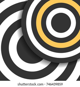 Abstract background with curved stripes. Vector illustration