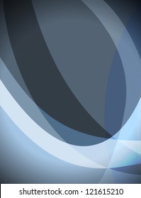 Abstract background with curved waves