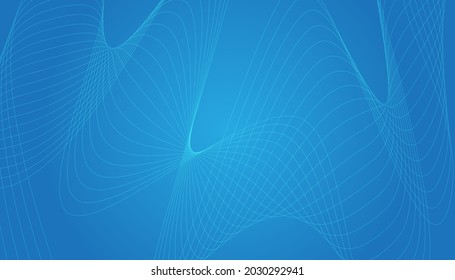 Abstract background with curved wavy lines. Vector illustration for design. Wave from lines