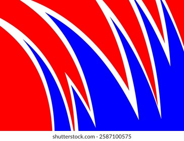 Abstract background with curved zigzag line pattern