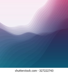 Abstract Background With Curves Lines. Vector Silhouettes Backgrounds.
