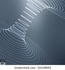 Abstract Background With Curves Lines. Vector Silhouettes Backgrounds.