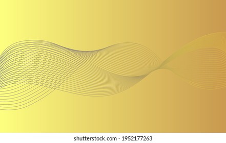 Abstract background curves on yellow background. Background for website website design 