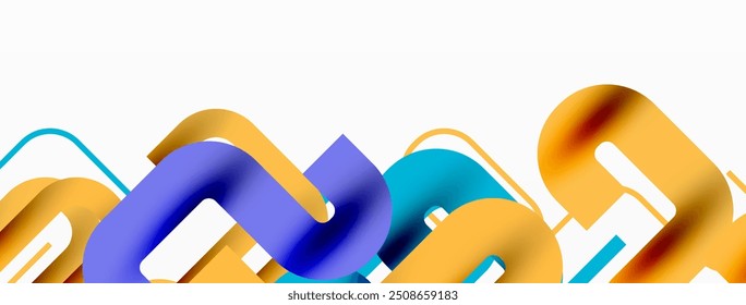 Abstract background curvy lines, minimal geometric design template