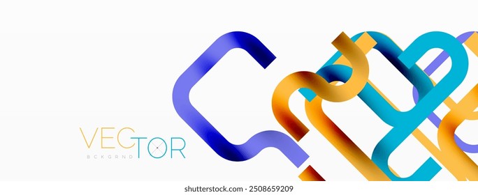 Abstract background curvy lines, minimal geometric design template