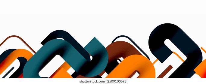 Abstract background curvy lines, minimal geometric design template