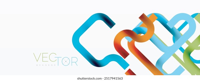 Abstract background curvy lines, minimal geometric design template