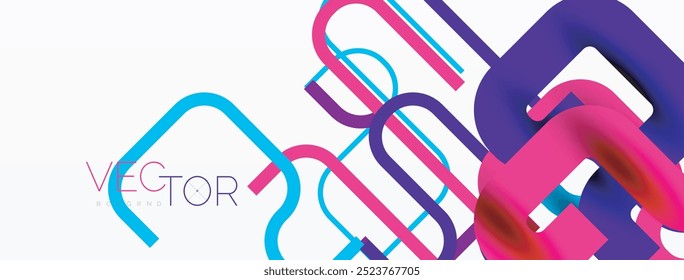 Abstract background curvy lines, minimal geometric design template