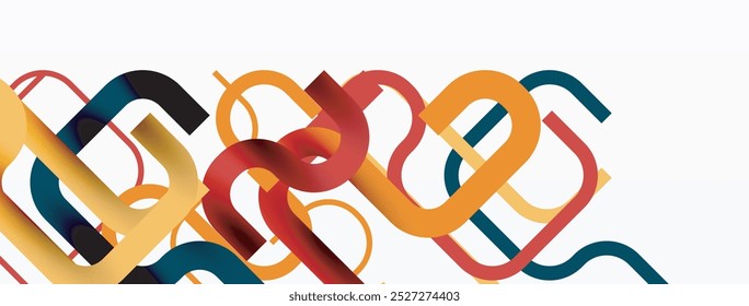 Abstract background curvy lines, minimal geometric design template