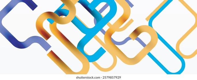 Abstract background curvy lines, minimal geometric design template