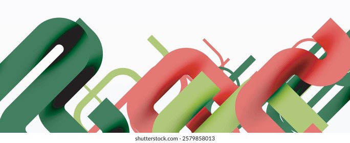 Abstract background curvy lines, minimal geometric design template