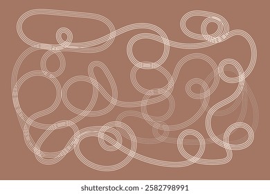 Abstract background with curvy lines texture. Trendy wavy backdrop.