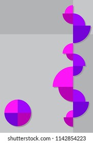 
Abstract background of cut circles. Ideal for magazine / filling cards, business cards and modern brochures or leaflets Vector design Eps 10 background.