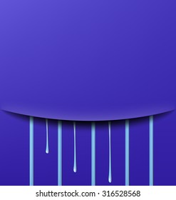 abstract background cut on a blue background