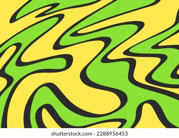 Abstract background with cute colorful wavy line pattern