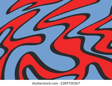 Abstract background with cute colorful wavy line pattern
