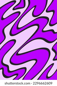 Fondo abstracto con un patrón de líneas onduladas y coloridas