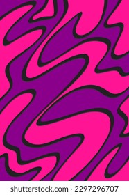 Fondo abstracto con un patrón de líneas onduladas y coloridas