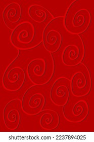 Abstract background with cute curly line pattern