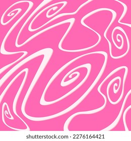 Abstract background with cute curly line pattern