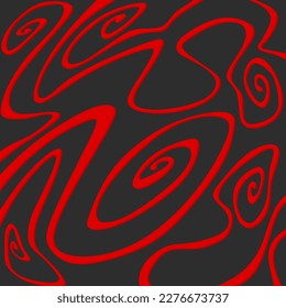 Abstract background with cute curly line pattern
