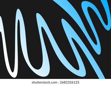 Abstract background with cute gradient wavy line pattern