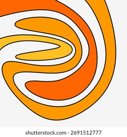 Abstract background with cute gradient wavy line pattern