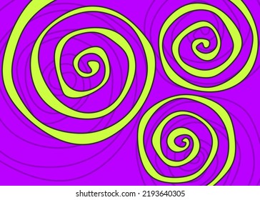 Abstract background with cute wavy and curly pattern
