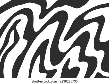 Abstract background with cute wavy line pattern