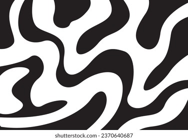 Abstract background with cute wavy line pattern