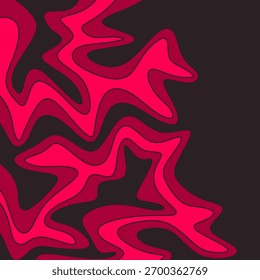 Fundo abstrato com padrão de linha ondulada bonito e com alguma área de espaço de cópia