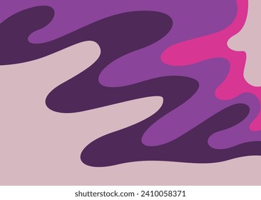 Abstract background with cute wavy lines pattern	