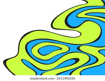Abstract background with cute wavy lines pattern and with some copy space area