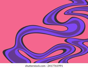 Abstract background with cute wavy lines pattern and with some copy space area