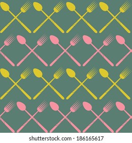abstract background with cutlery