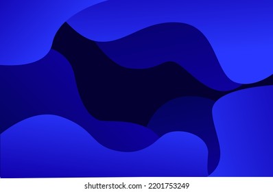 Abstract Background. Cutout Fluid Shapes,  Cutting Papers Art.blue Origami Carving Vektor Eps 10