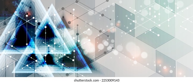 fondo abstracto Diseño de tecnología molecular Cutting Edge
