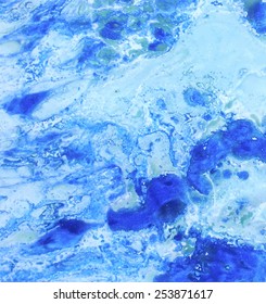 Abstract background in cyan and dazzling blue colors