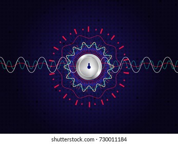Abstract background for cyber security technology, Information cyber security concept. Vector illustration.