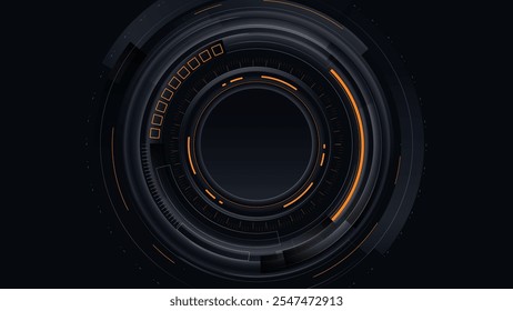 Abstract background for cyber technology futuristic concept on the dark blue background vector illustration