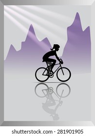 Abstract background. Cycling.