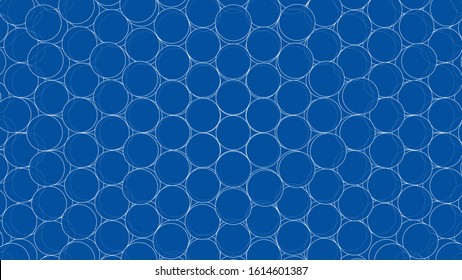 Abstract background of cylinders outline. Vector rendering of 3d. Wire-frame style. The layers of visible and invisible lines are separated