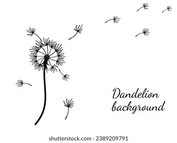 Abstract background dandelion design for decoration design.