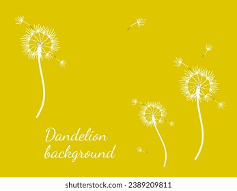 Abstract background dandelion design for decoration design.